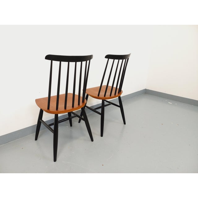 Wood Vintage Scandinavian Fanett Chairs by Ilmari Tapiovaara, 1960s, Set of 2 For Sale - Image 7 of 15