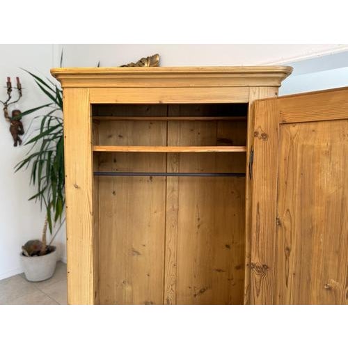 Brown Biedermeier Cabinet in Natural Wood For Sale - Image 8 of 10