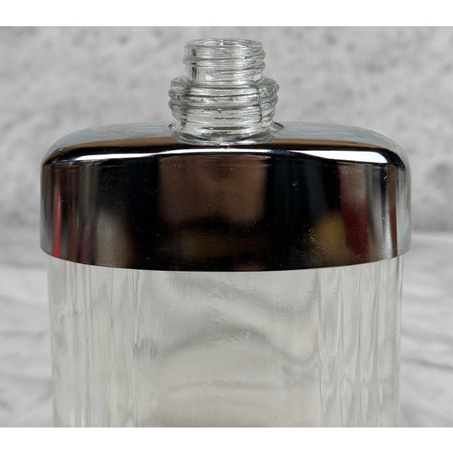 Vintage Traditional Leather & Glass Horse Bit Liquor Flask For Sale - Image 10 of 10