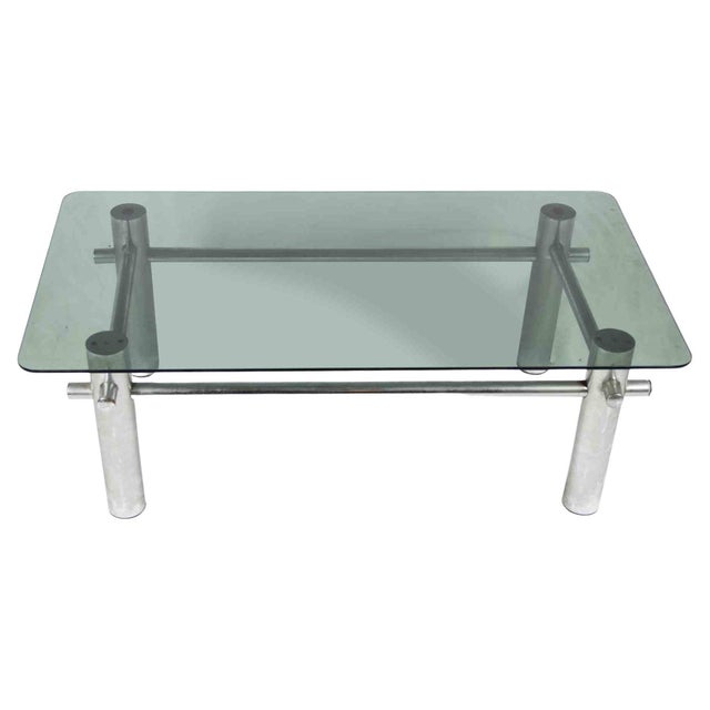 Chrome Coffee Table, Italy, Mid-20th Century For Sale - Image 6 of 6
