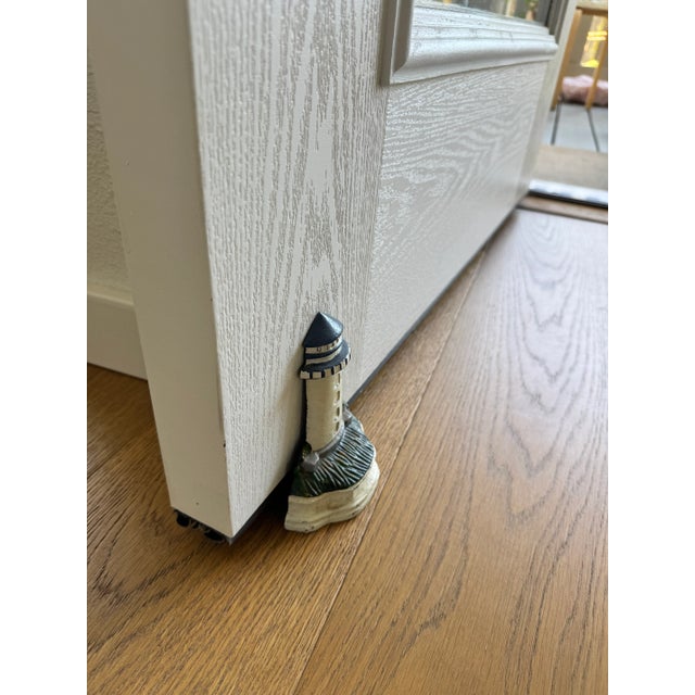 1940s Cast Iron Lighthouse Door Stop For Sale - Image 4 of 8