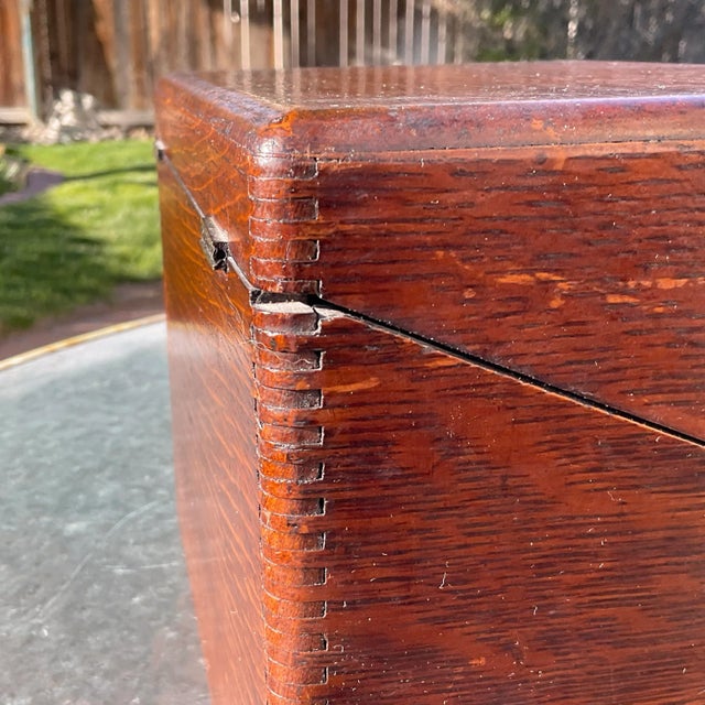 Rustic Early 20th Century Wood Box -Smiths Office Company Letter Box For Sale - Image 3 of 10