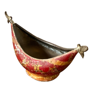 Vintage Chinoiserie Brass Bowl