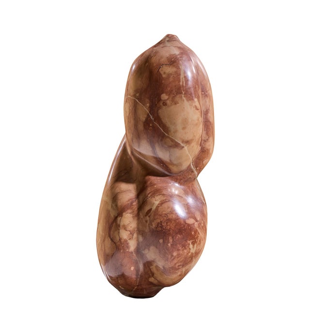 Red Mario DeNoto Mid Century Red Marble Figurine Sculpture For Sale - Image 8 of 8