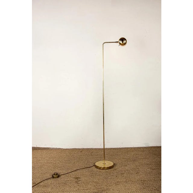 Swedish Brass Floor Lamp from Bergboms, 1960s For Sale - Image 10 of 13
