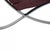 Barcelona Chair in Burgundy Leather by Ludwig Mies van der Rohe, 2000s For Sale - Image 11 of 18