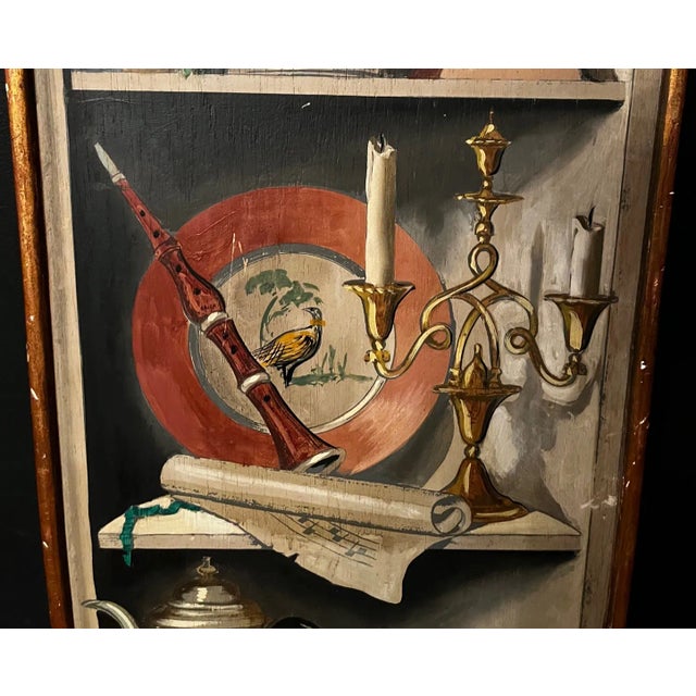 Palladio Italian MCM Wall Plaque in the Manner of Fornasetti by Palladio For Sale - Image 4 of 12