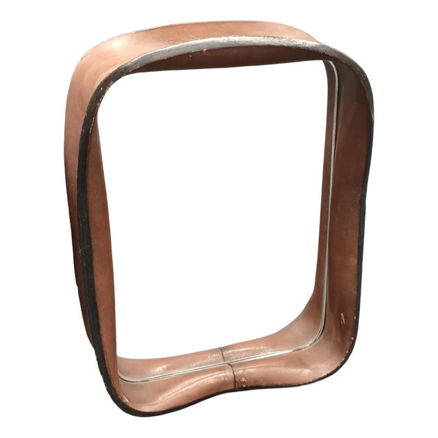 Leather Photo Frame, Italy, 1970s For Sale
