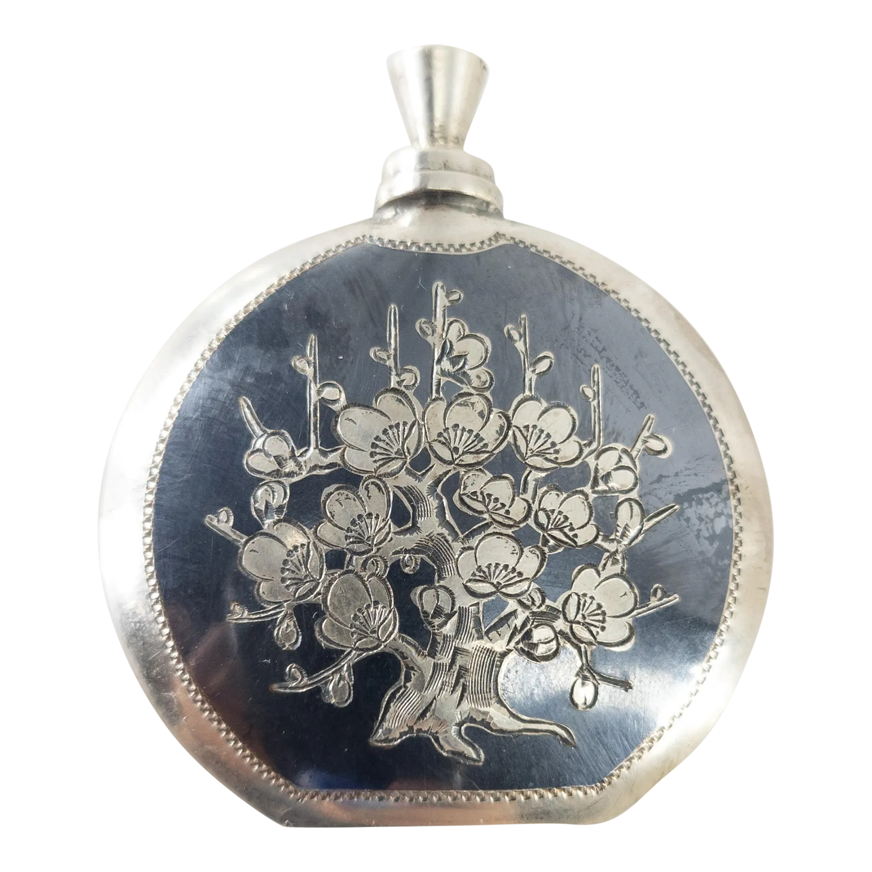 20th Century Chinese or Japanese .950 Sterling Silver Snuff or