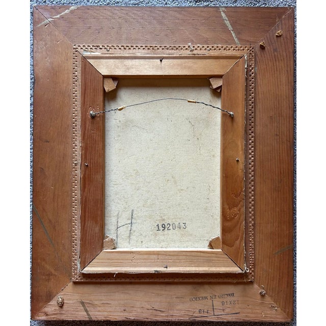 Vintage 1960’s Paris Street Scene Oil Painting in Vintage Frame For Sale In Philadelphia - Image 6 of 6