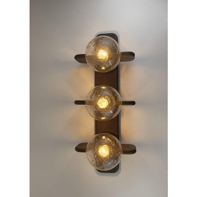 Vintage Three-Glass Globe Wall Light from Kaiser Leuchten, 1960s For Sale - Image 9 of 18