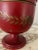Scarlet Mid Century French Scarlet and Gold Tole Covered Urn Ice Bucket For Sale - Image 8 of 12