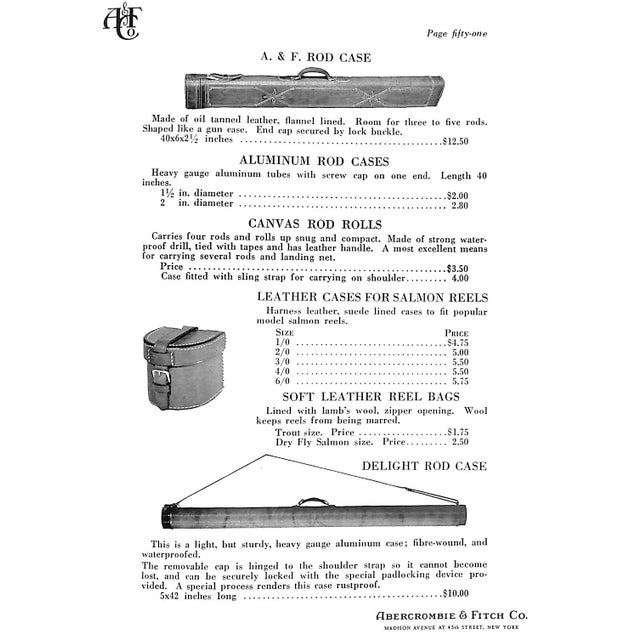Paper Abercrombie & Fitch Fresh Water Tackle Spring-1938 Catalog For Sale - Image 7 of 13