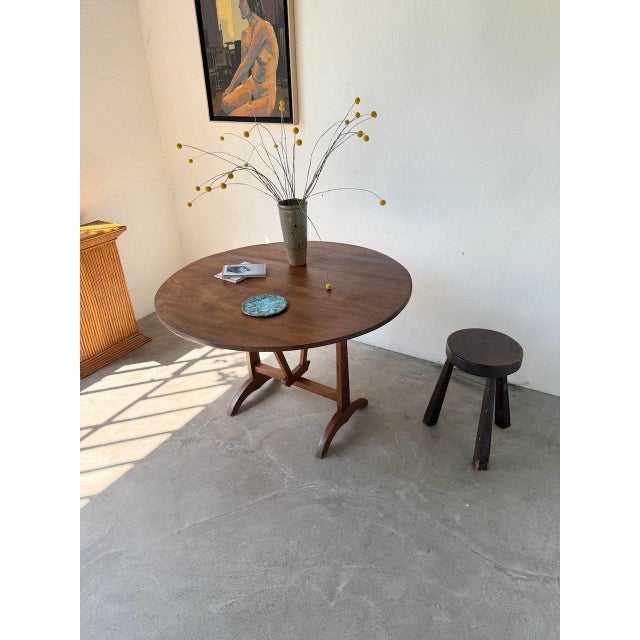 Oak Winegrowers Table, 1950s For Sale - Image 9 of 18