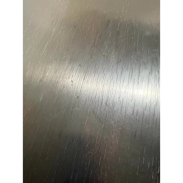 Paint Late 20th Century Baker Furniture Ebony Lacquer Tea Table For Sale - Image 7 of 8