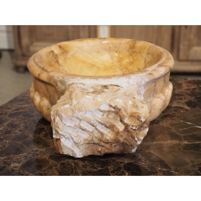 Circular Lobed Marble Font Basin From Italy For Sale In Dallas - Image 6 of 13