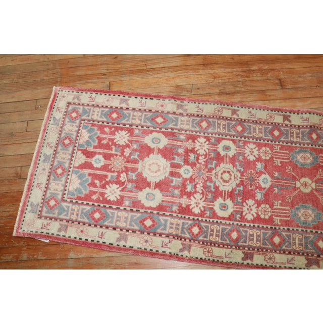 Narrow Vintage Khotan Runner, 2'5'' X 7'11'' For Sale - Image 4 of 10