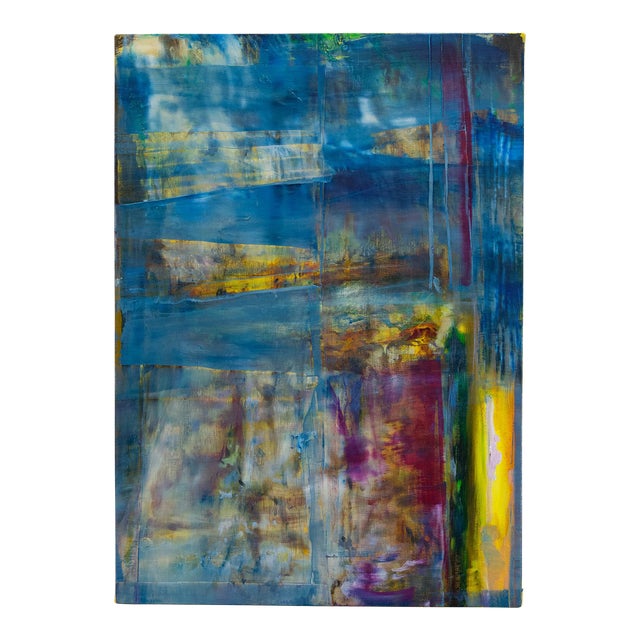 "Daybell" Contemporary Original Abstract Oil Painting on Canvas by
