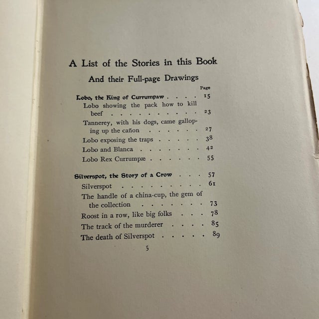 1902 Wild Animals I Have Known Book For Sale - Image 4 of 13