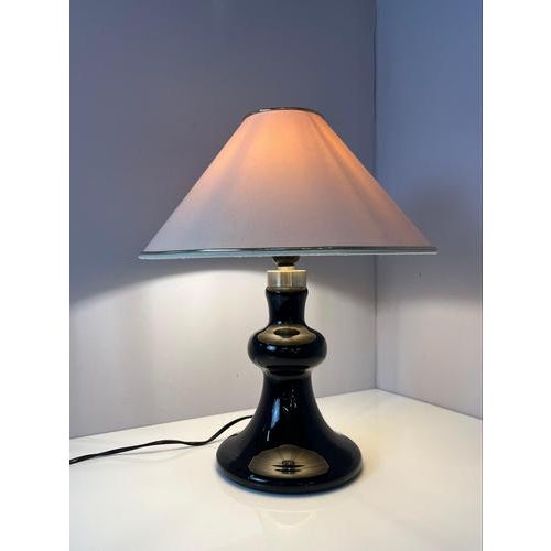 Opal Black Backgammon Table Lamp by Holmegaard For Sale - Image 11 of 11