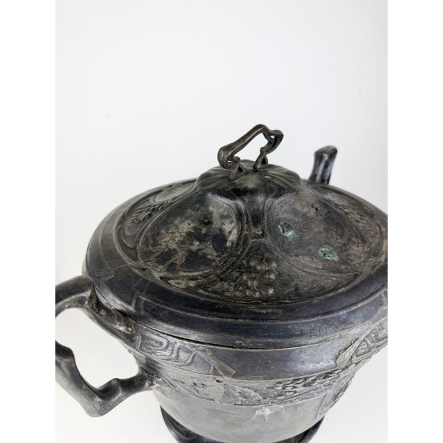 Antique Art Nouveau German Pewter Soup Tureen from B&G Imperial Zinn, 1900 For Sale - Image 12 of 18