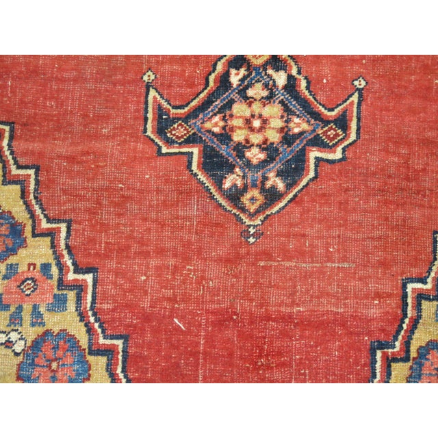 Spanish Early 20th Century Zabihi Collection Large Scale Tribal Persian Bidjar Room Size Rug - 7'8" x 11'1" For Sale - Image 3 of 9
