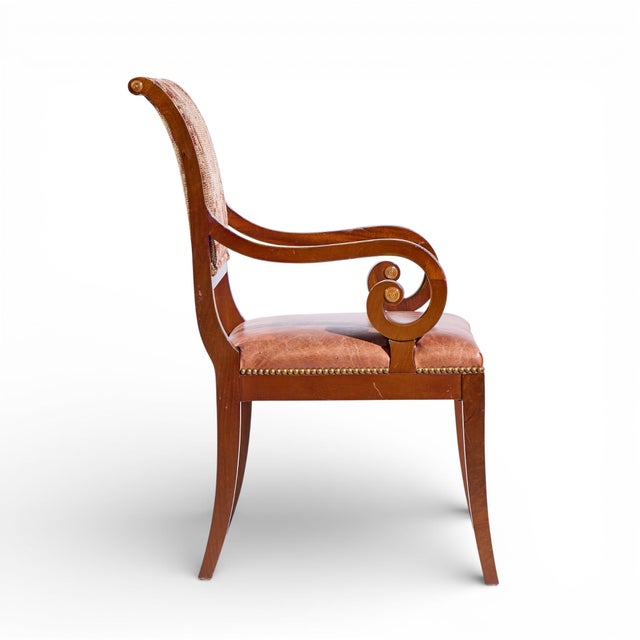Kindel Furniture Mahogany Sleigh Back Dining Chairs - Set of 8 For Sale - Image 9 of 14