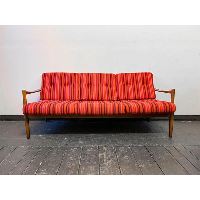 Mid-Century Beech Sofa, 1960s For Sale - Image 5 of 18