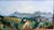 20th Century, View of a Village and Aqueduct in the Roman Countryside, 1920s, Oil Painting on Masonite, Framed For Sale - Image 4 of 12