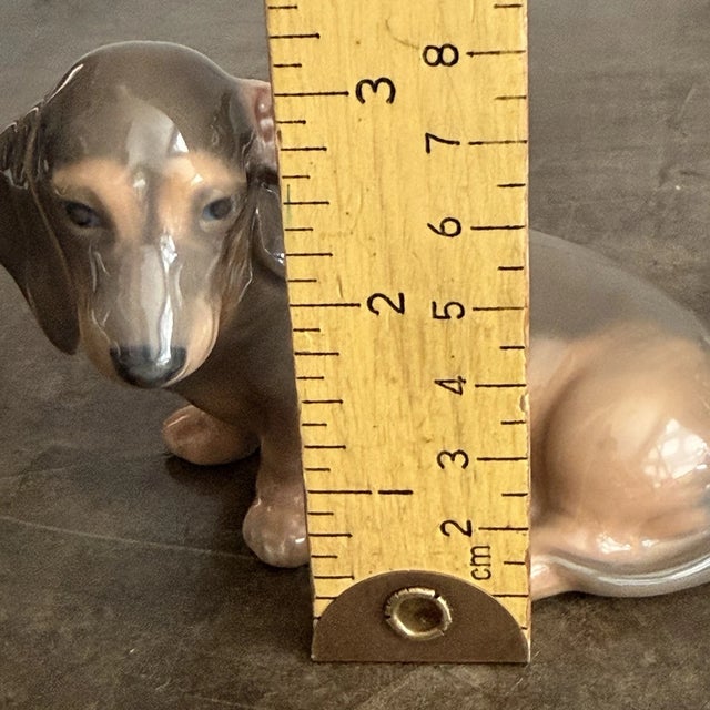 Vintage MCM Royal Copenhagen Dachshund Figurine For Sale - Image 9 of 9