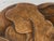 Mid-Century French Carved Oak Side Table with Lotus Motif, 1950s For Sale - Image 15 of 18