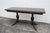 Wood Early 1900s Carved Inlay Long Console Library Dining Extension Table For Sale - Image 7 of 12