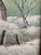 Mid-Century Modern Vintage Landscape Painting by Hopkins — Mid-Century Framed Art for Modern Farmhouse, Lodge, Vacation Cabin. For Sale - Image 3 of 7