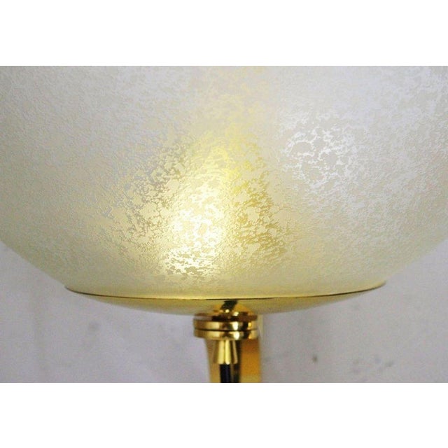 Metal 1960s Italian Mid-Century Murano Glass & Brass Sconces Attributed to Seguso - Set of 4 For Sale - Image 7 of 10