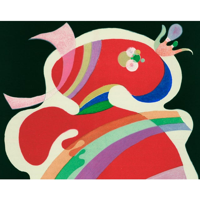 Abstract 1969 Wassily Kandinsky Lithograph "La Forme Rouge" (The Red Form) For Sale - Image 3 of 4