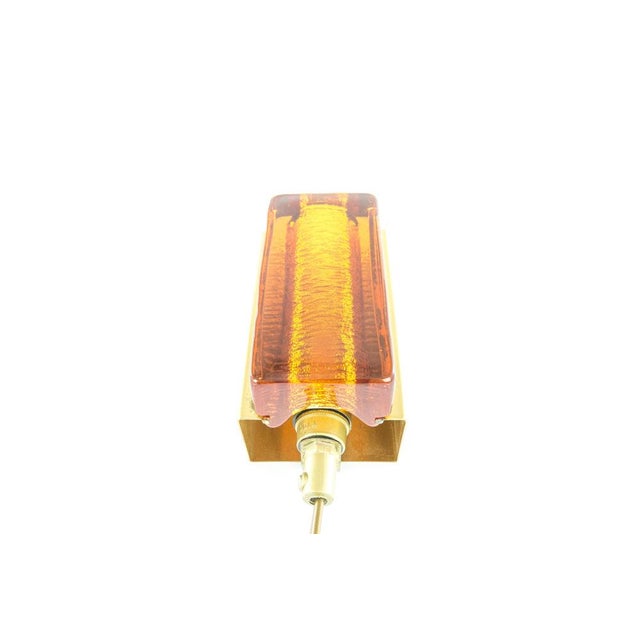 Atlantic Wall Lamps in Amber by Vitrika, 1970s, Set of 2 For Sale - Image 4 of 8