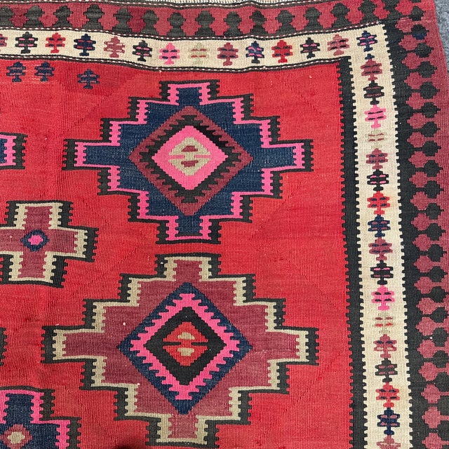 5ft 8in × 10ft Turkish Kilim Area Rug For Sale - Image 9 of 12