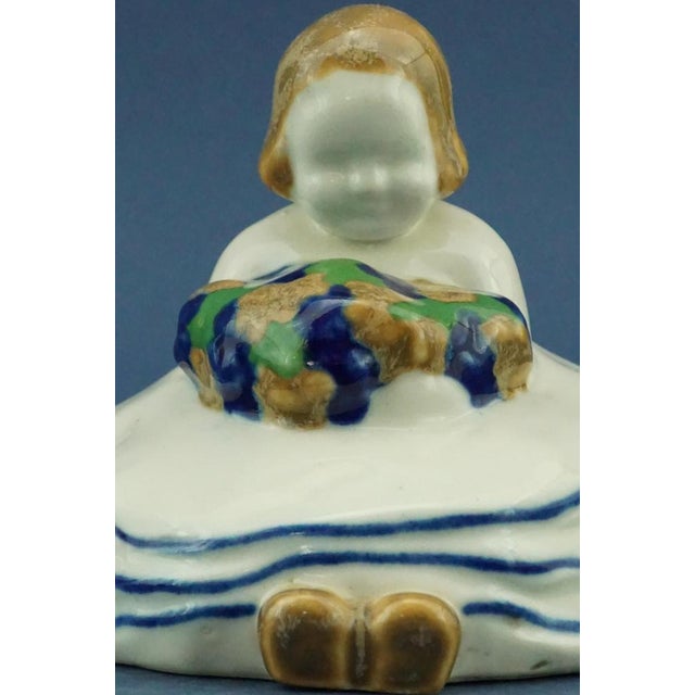 20th Century Art Deco Ceramic Sculpture depicting a Little Girl by Michael Powolny for the Wiener Keramik Manufacture, 1912, Austria For Sale - Image 11 of 18