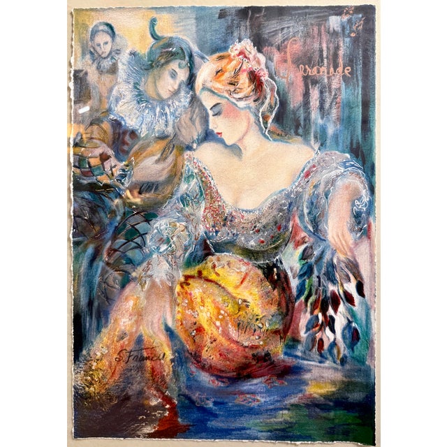 Late 20th Century Late 20th Century "Serenade" Print by Sevitt Francis No. 33/400 For Sale - Image 5 of 8