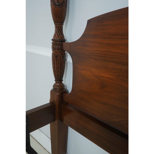 Henkel Harris Walnut Queen Size Poster Bed For Sale - Image 11 of 16
