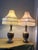 1970s Vintage 1970s Hollywood Regency Chunky Gold Filigree Table Lamps With Fringed Shades - A Pair For Sale - Image 5 of 10