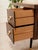 Wood Madagascar 1950s Vintage Single Pedestal Double Drawer Desk For Sale - Image 7 of 11