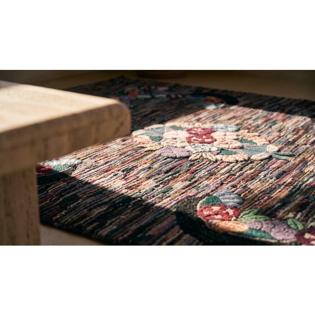 Textile Early 20th Century American Hooked Rug ( 9'1" x 12'3" - 277 x 373 ) For Sale - Image 7 of 8