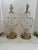 Vintage Neoclassical Diamond-Pattern Glass Urn Table Lamps - Pair For Sale - Image 4 of 13