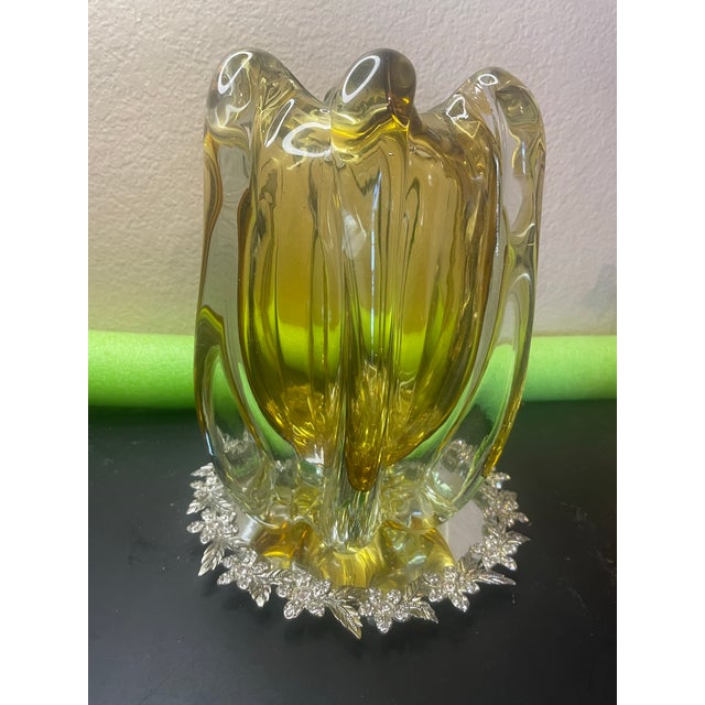1960 Stunning Bohemian Glass Vase Designed by Josef Hospodka For Sale - Image 4 of 9