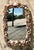 Brown Vintage Shell Encrusted Wall Mirror For Sale - Image 8 of 14