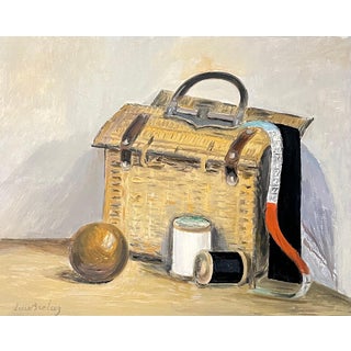 Luce Brélaz, Tailor's Case, Oil on Canvas For Sale