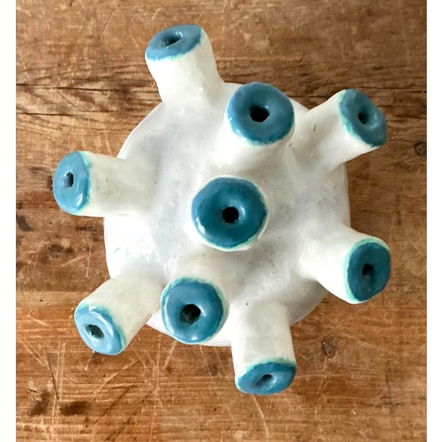 Vintage Boho Original Studio Pottery Biomorphic Vase For Sale In West Palm - Image 6 of 8