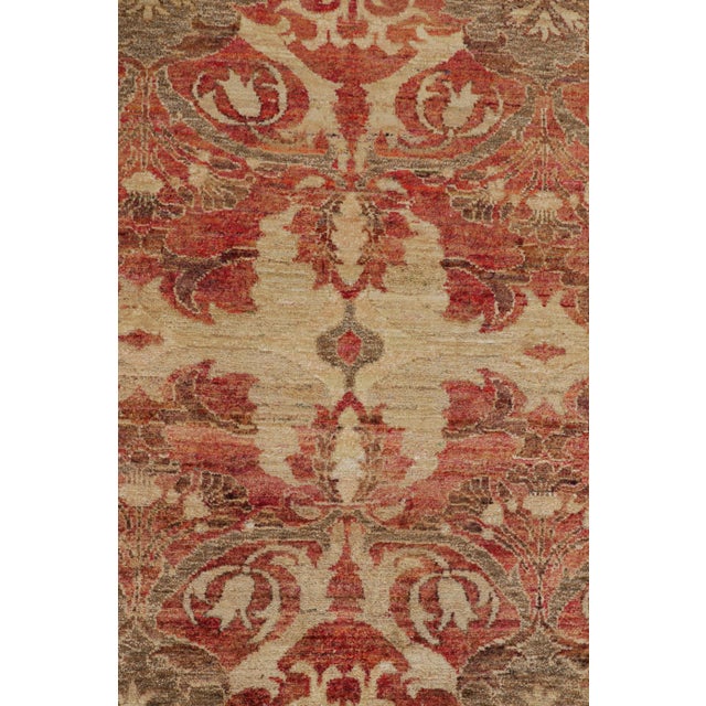 Modern Rug & Kilim's Polonaise Style Rug in Red With Beige-Brown Floral Patterns For Sale - Image 3 of 8