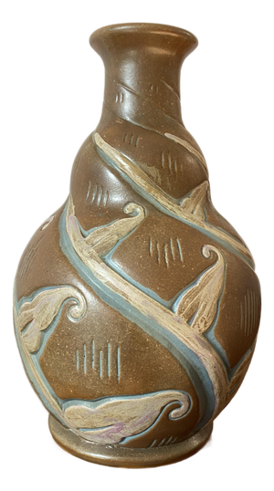 Art Deco Stoneware Vase by Legrand for Mougin Nancy, France, 1920s